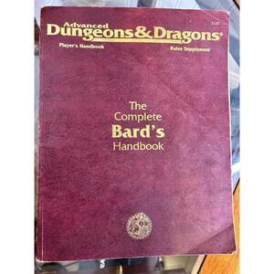 Advanced Dungeons & Dragons Complete Bard’s Handbook TSR 2127 AD&D 2E